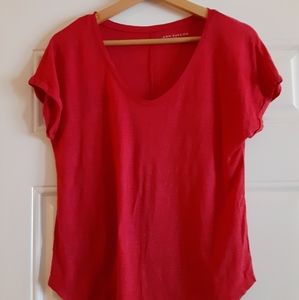 Ann Taylor Womans Sz Small Linen Blouse